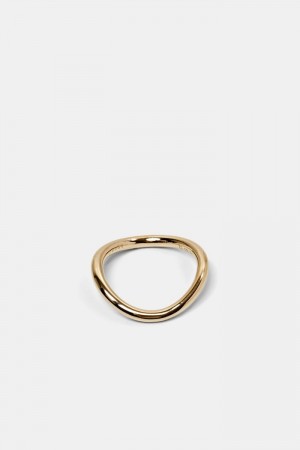 Dámské Šperky Esprit Gold Wave Ring Zlaté | AYH140273
