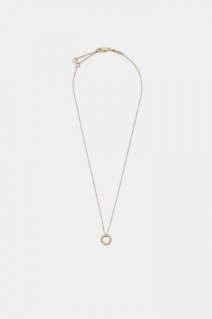 Dámské Šperky Esprit Necklace With Circular Pendant,Sterling Silver Zlaté | BOH794068
