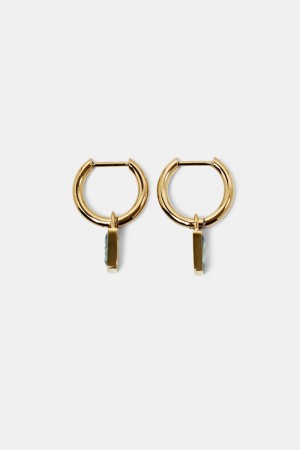 Dámské Šperky Esprit Small Hoop Earrings With Pendant,Stainless Steel Zlaté | CYT019426