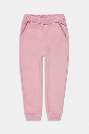 Dětské Kalhoty Esprit Basic Made Of 100% Bavlněné Světle Růžové | YIB816509