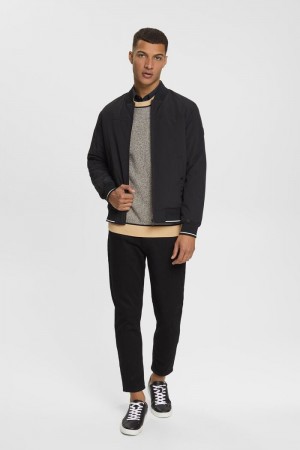 Pánské Košile Esprit Slim Fit Černé | DTL501872