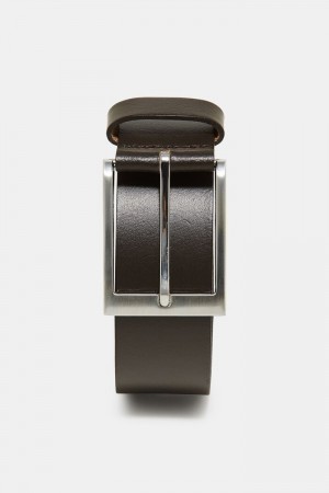 Pánské Pásky Esprit Basic Smooth Læder Hnědé | WTK837905