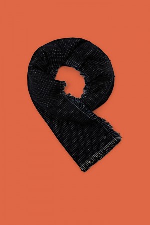 Pánské Šátky Esprit Structured Woven Tmavě Blankyt | INC062417