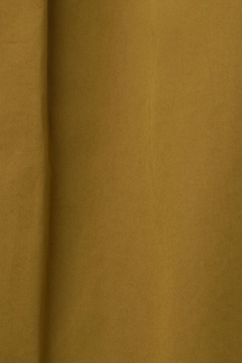 Dámské Blejzry Esprit Belted Knee Length,100% Bavlněné Olivy Zelené | WTD927135