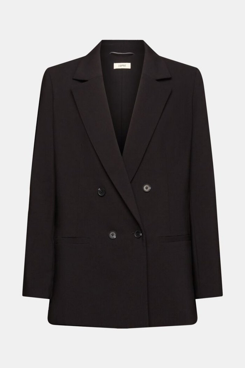 Dámské Blejzry Esprit Double-breasted Černé | USO013485