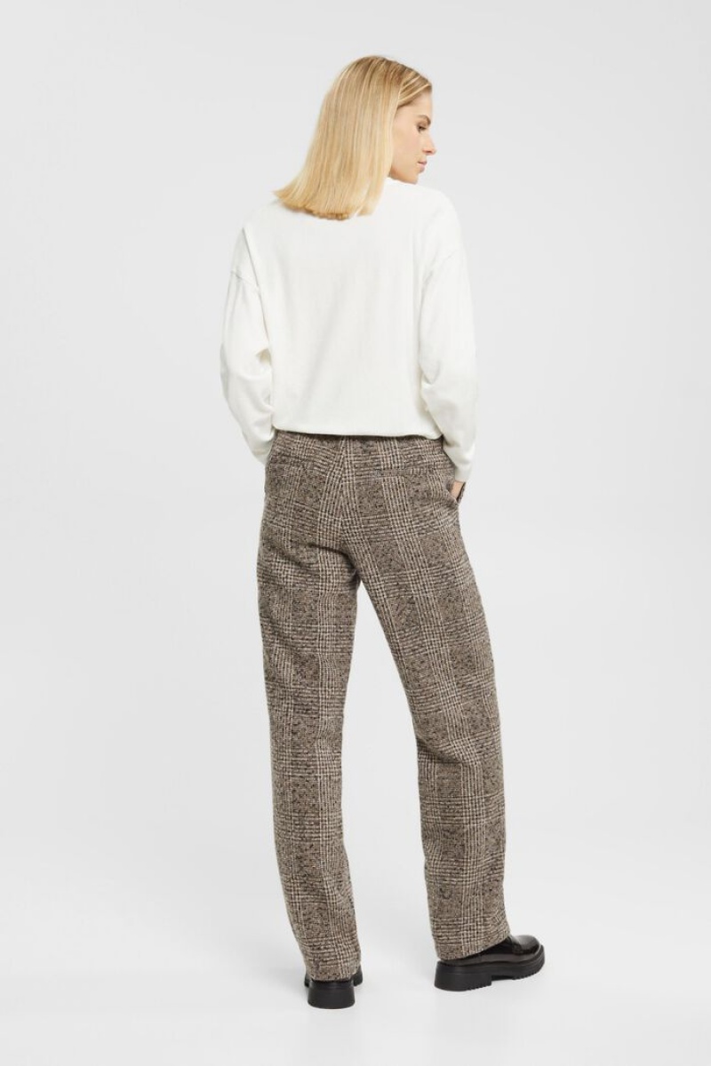 Dámské Blejzry Esprit High-rise Vlna Blend Černé | YGF479208