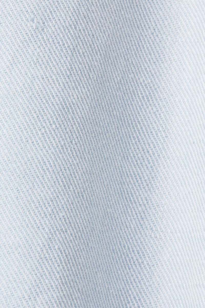 Dámské Blejzry Esprit Linen Bavlněné Double Breasted Světle Blankyt Levandule | MGW326098