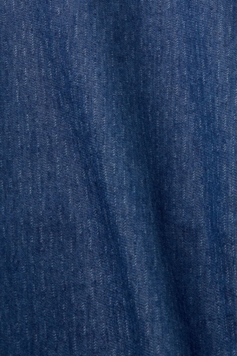 Dámské Blouses Esprit Lehké Denim,100% Bavlněné Blankyt | EBK605392