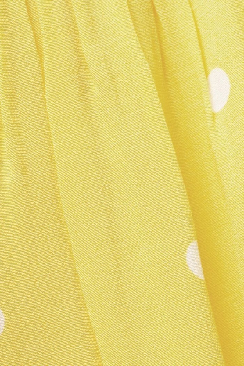 Dámské Blouses Esprit Printed Krátké Sleeve Světle Žluté | ZXL184205