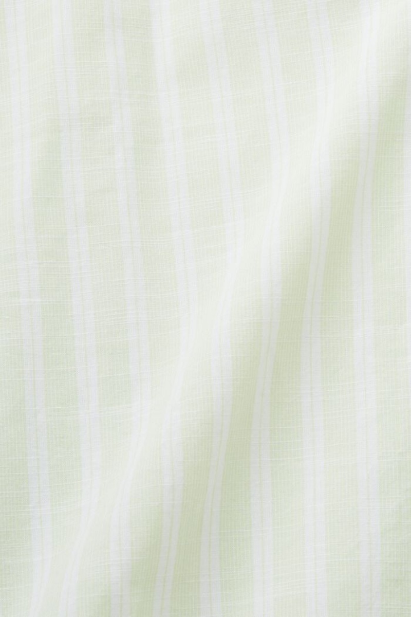 Dámské Blouses Esprit Pruhovaný Bavlněné Oranžové Zelene | WFG340168