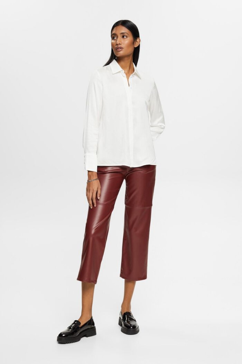 Dámské Blouses Esprit Satin Bílé | IKM813642