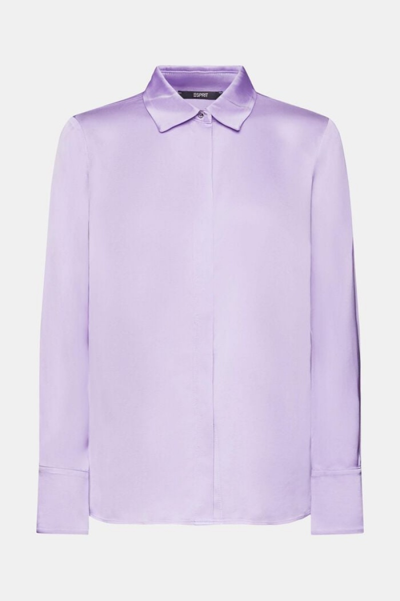 Dámské Blouses Esprit Satin Levandule | OYU815094
