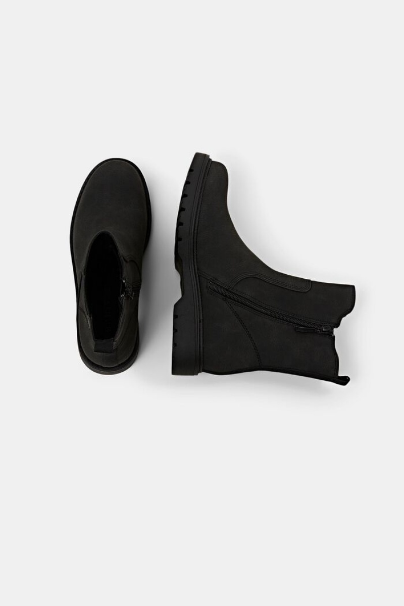 Dámské Boty Esprit Faux Læder Černé | YSO812674