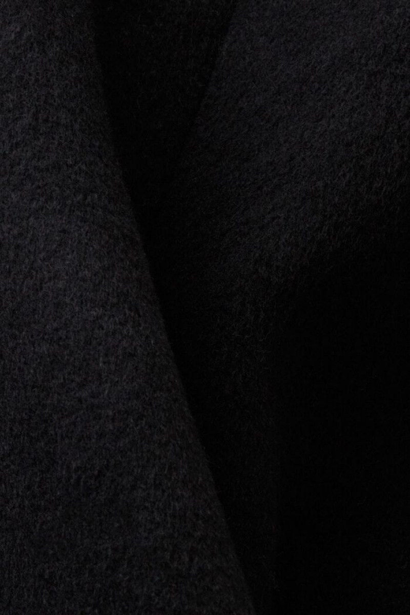 Dámské Bundy Esprit Vlna Blend With Cashmere Černé | RDZ034827