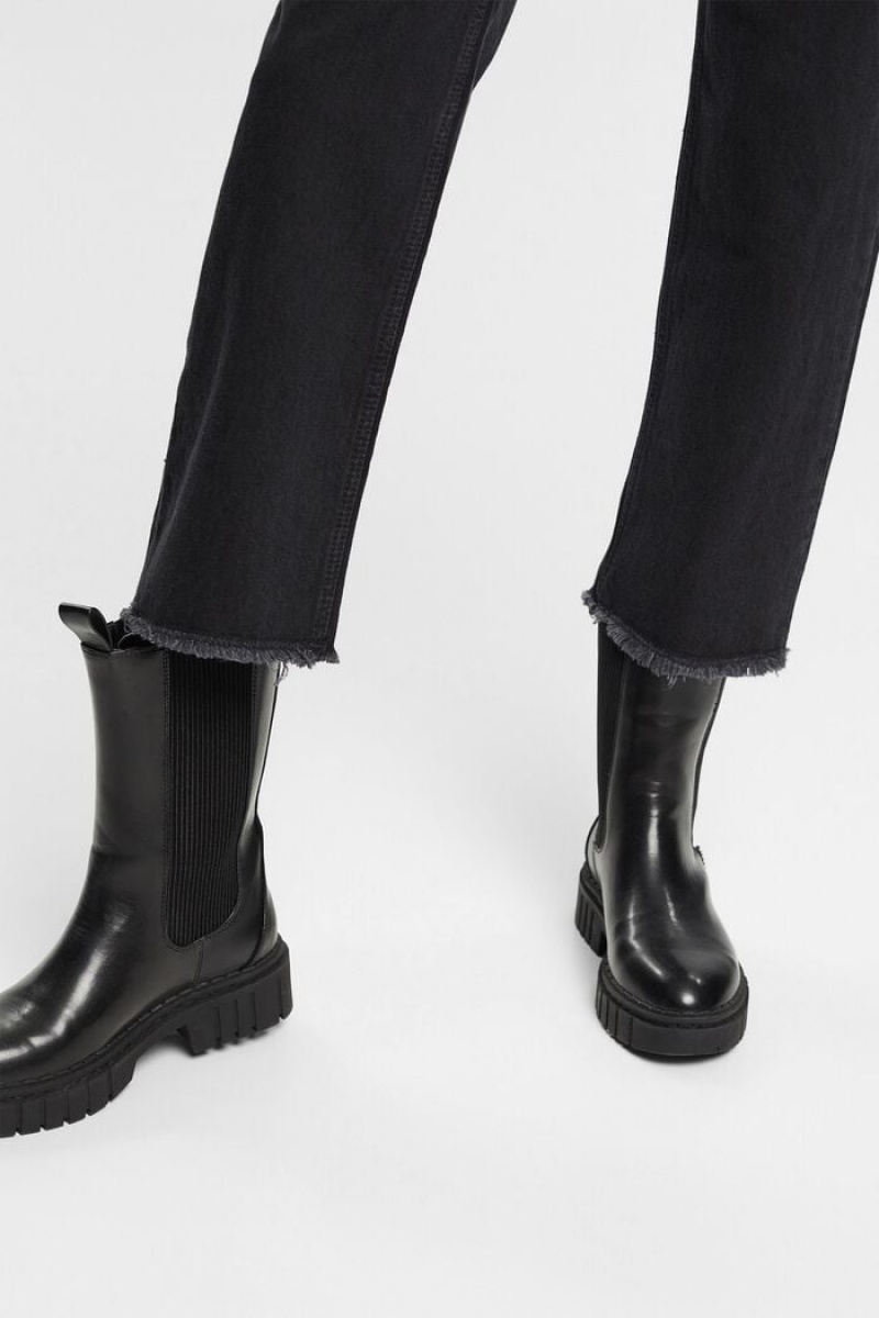 Dámské Džíny Esprit High-rise Dad Fit Černé | TFU041578