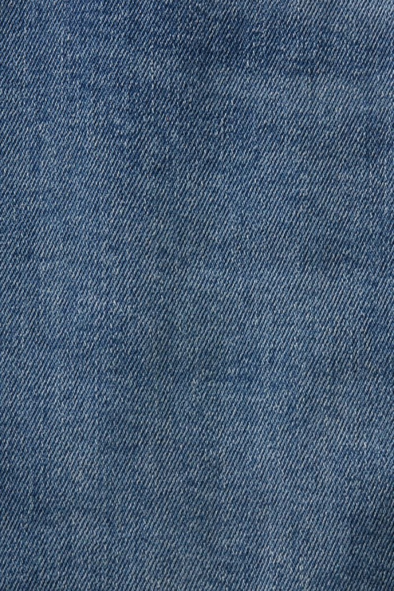 Dámské Džíny Esprit Mid-rise Hubená Blankyt | WZB478210