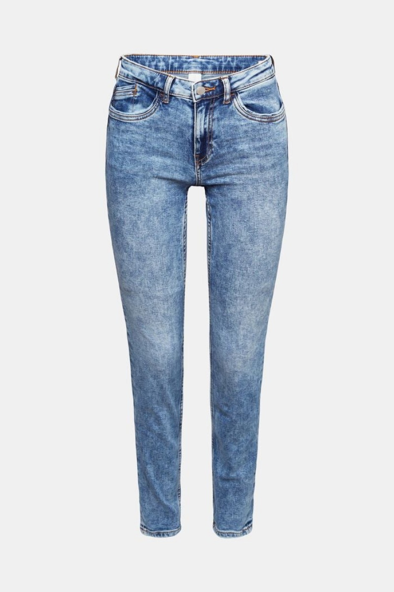 Dámské Džíny Esprit Slim Fit Stretch,Dual Max Blankyt | QZA807195