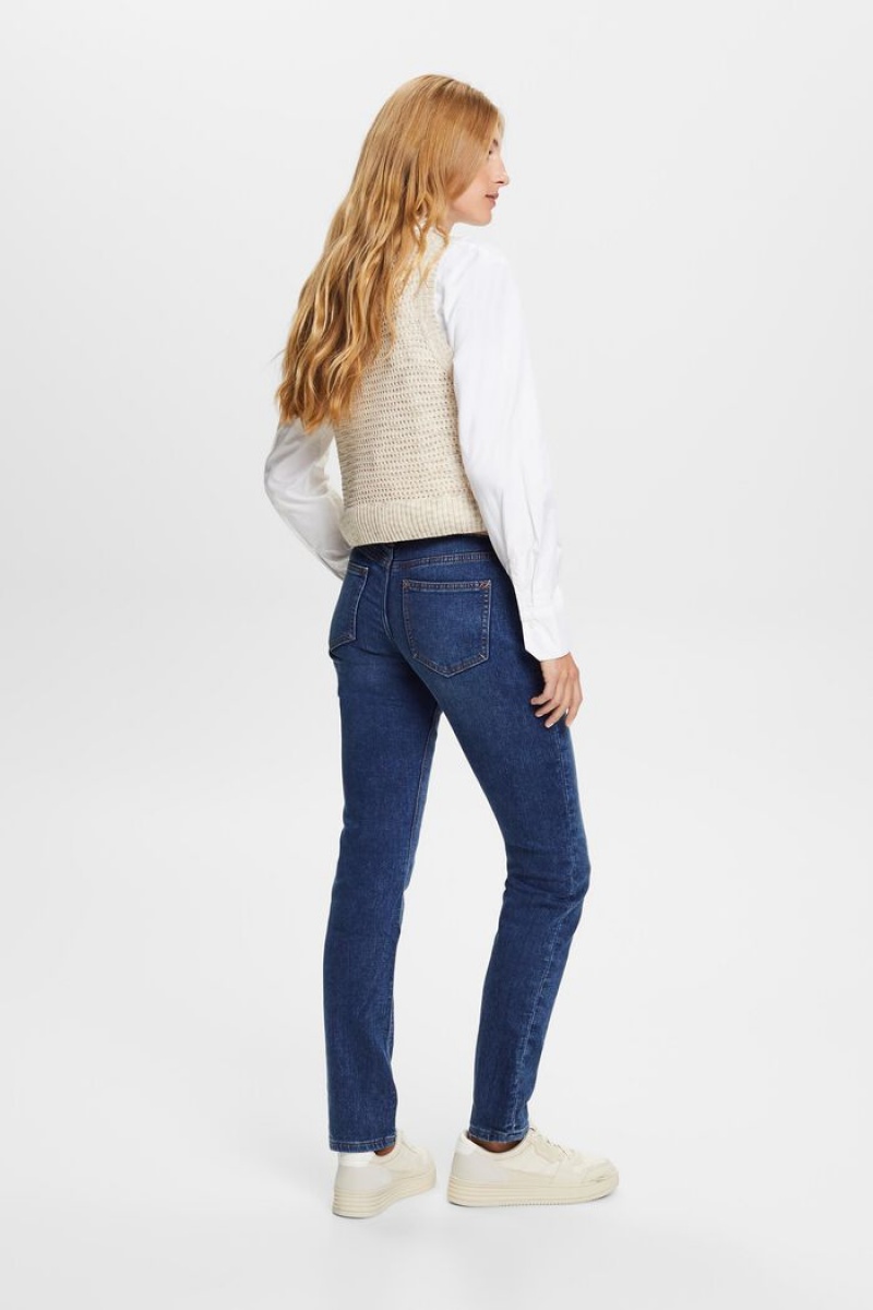Dámské Džíny Esprit Slim Fit Stretch Blankyt Světle | AWI250716