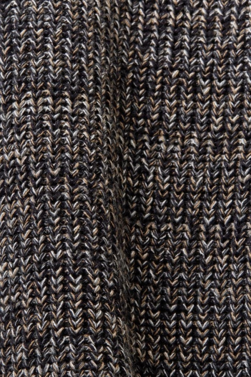 Dámské Jumpers Esprit Bavlněné Mock Neck Černé | IJP940315