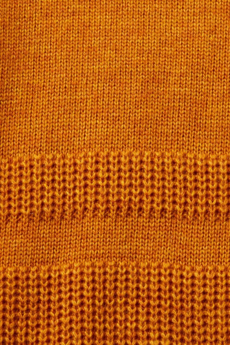 Dámské Jumpers Esprit Boxy Crewneck Oranžové Žluté | UBA075982