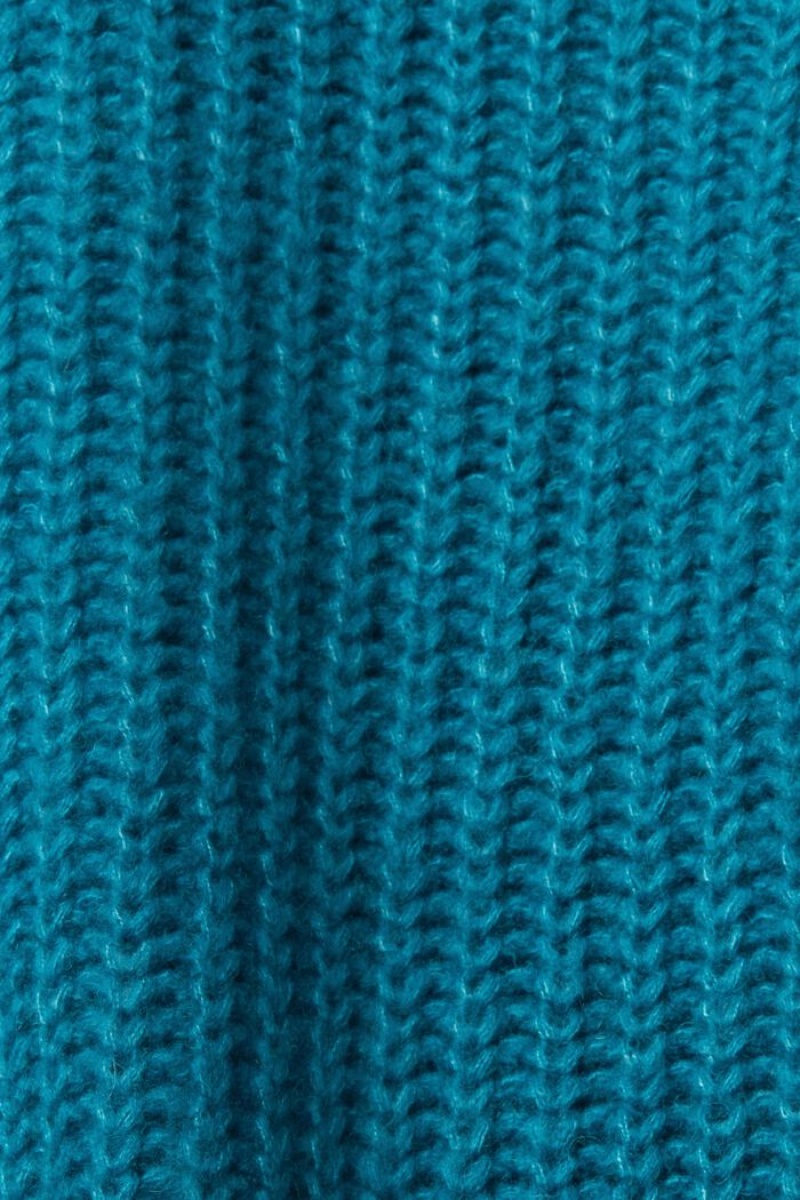 Dámské Jumpers Esprit Tlustý Knit Tyrkysové Blankyt | YPR327459
