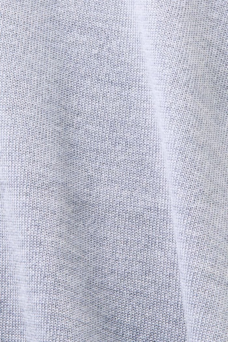 Dámské Jumpers Esprit Vlna Krátké Sleeve Světle Šedé | MZC923146