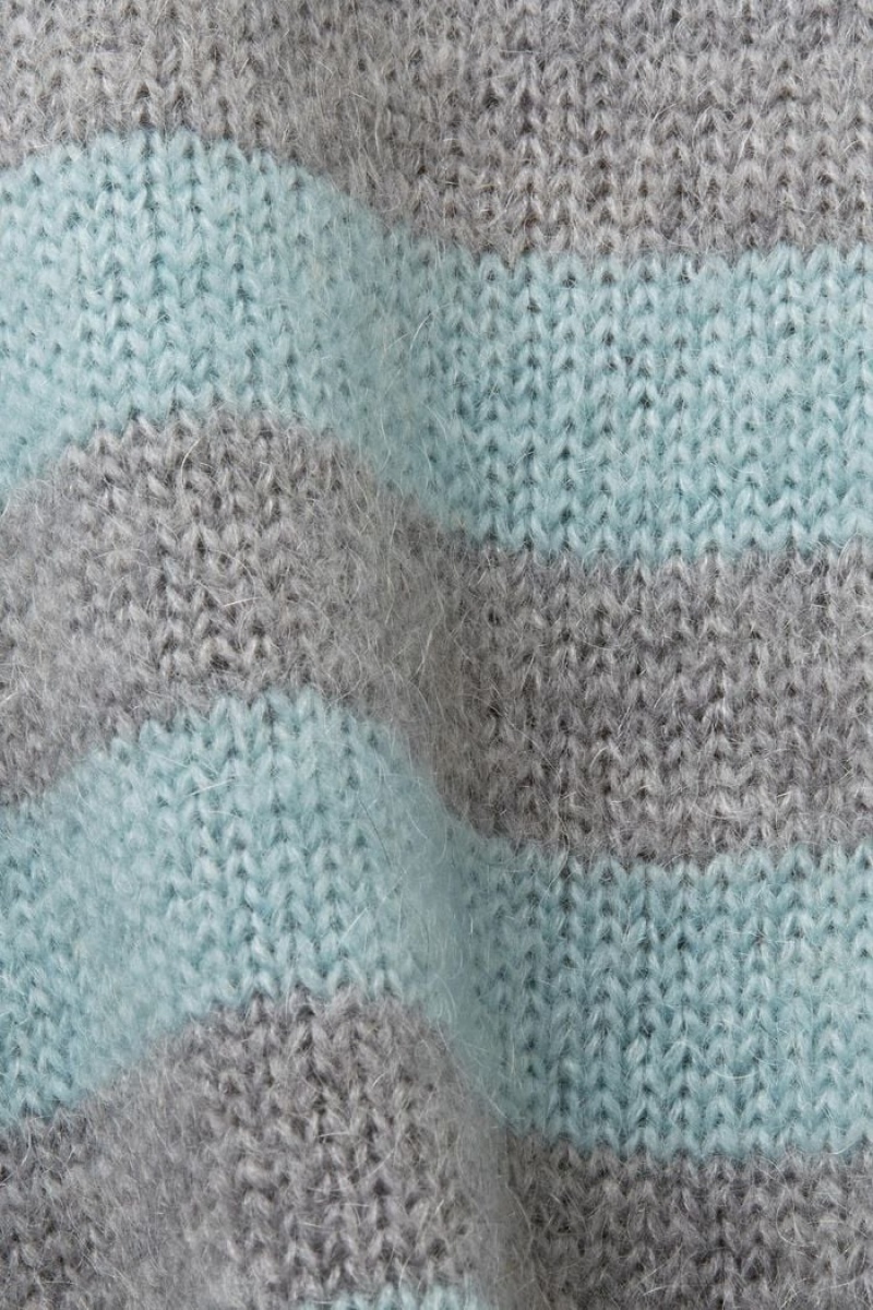 Dámské Jumpers Esprit Vlna-mohair Blend Šedé | BQD984130