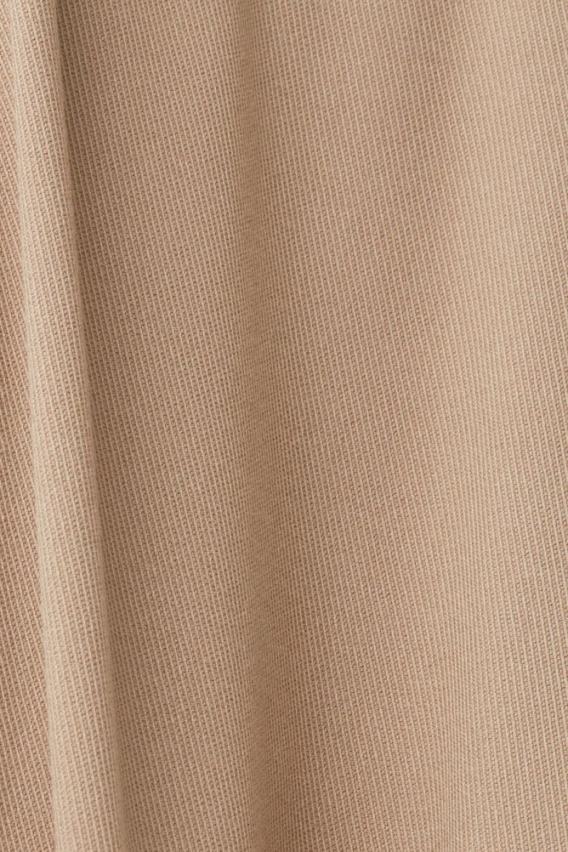 Dámské Kalhoty Esprit Cropped Twill Šedé Hnědé | TYK749321