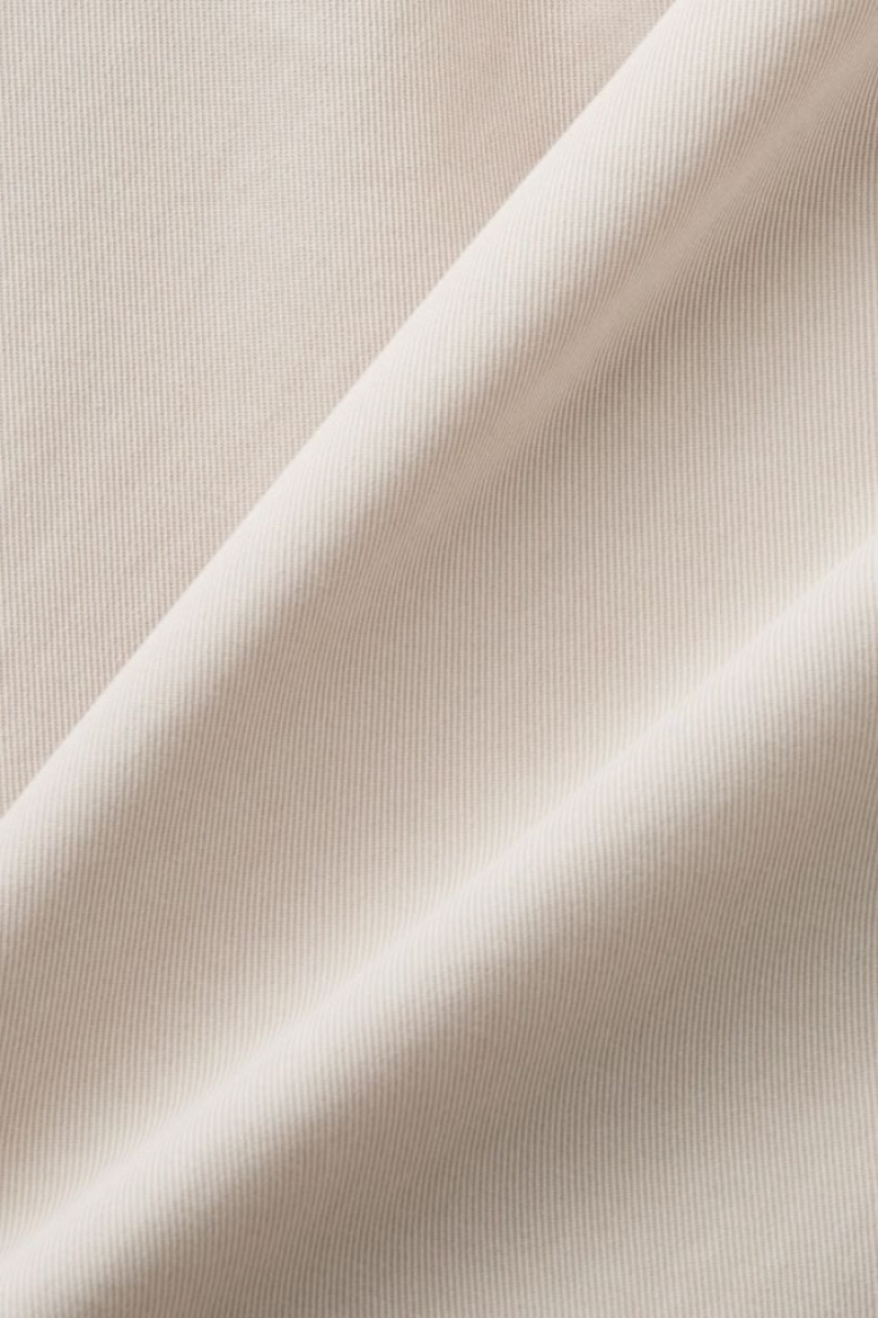 Dámské Kalhoty Esprit High-rise Sportovní Twill Světle Šedé Hnědé | NOK730125