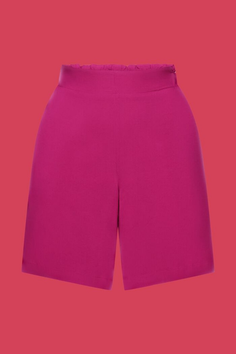 Dámské Kraťasy Esprit Pull-on Tmavě Růžové | LVJ376059