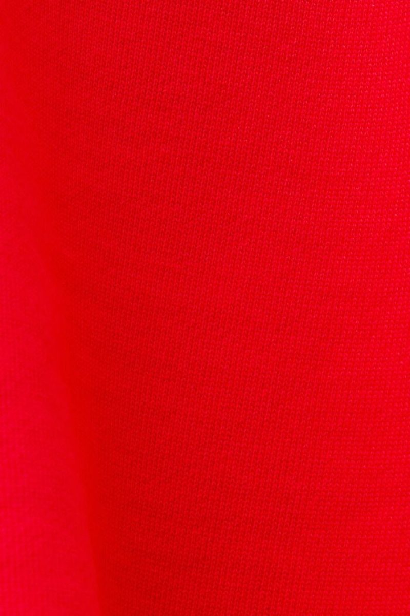 Dámské Mikina s Kapucí Esprit Bavlněné Fleece Červené | QLE856923