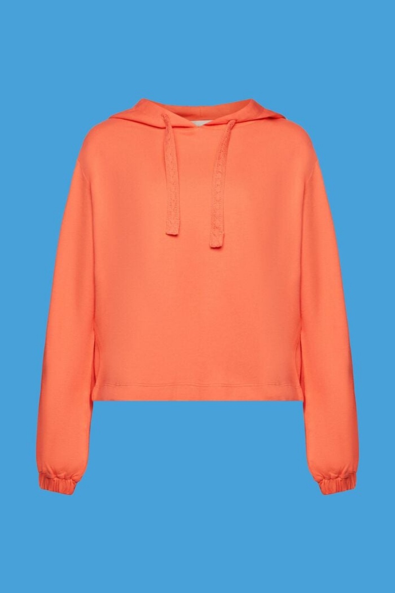 Dámské Mikina s Kapucí Esprit Embroidery Koralove Oranžové | FEY062184