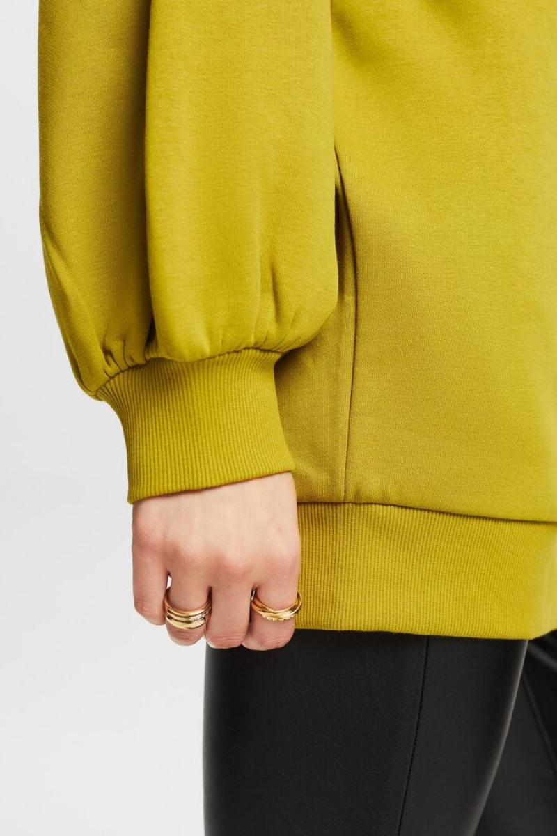 Dámské Mikiny Esprit Fleece Crewneck Zelene | SBF892305