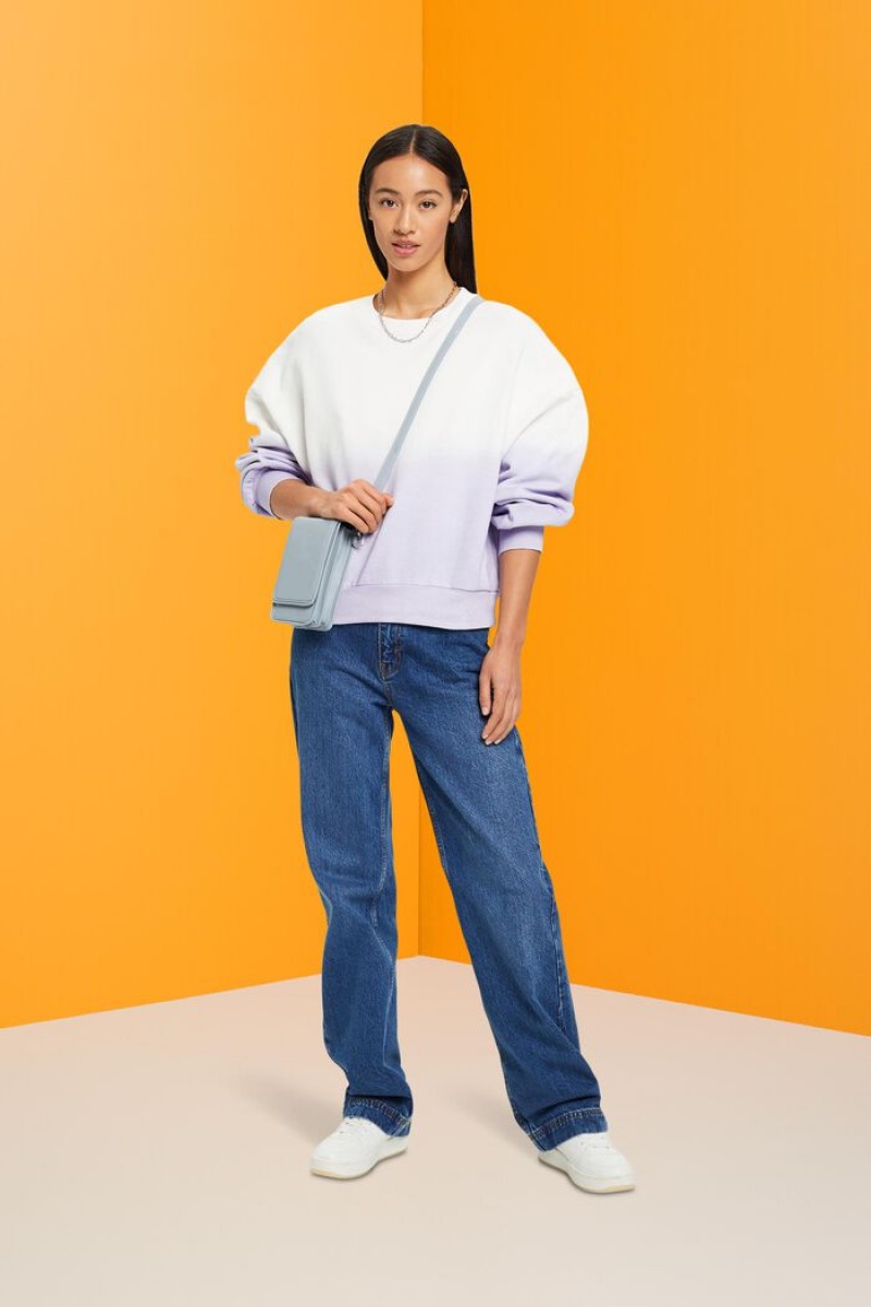 Dámské Mikiny Esprit Oversized Ombre Fialové | AKX682573