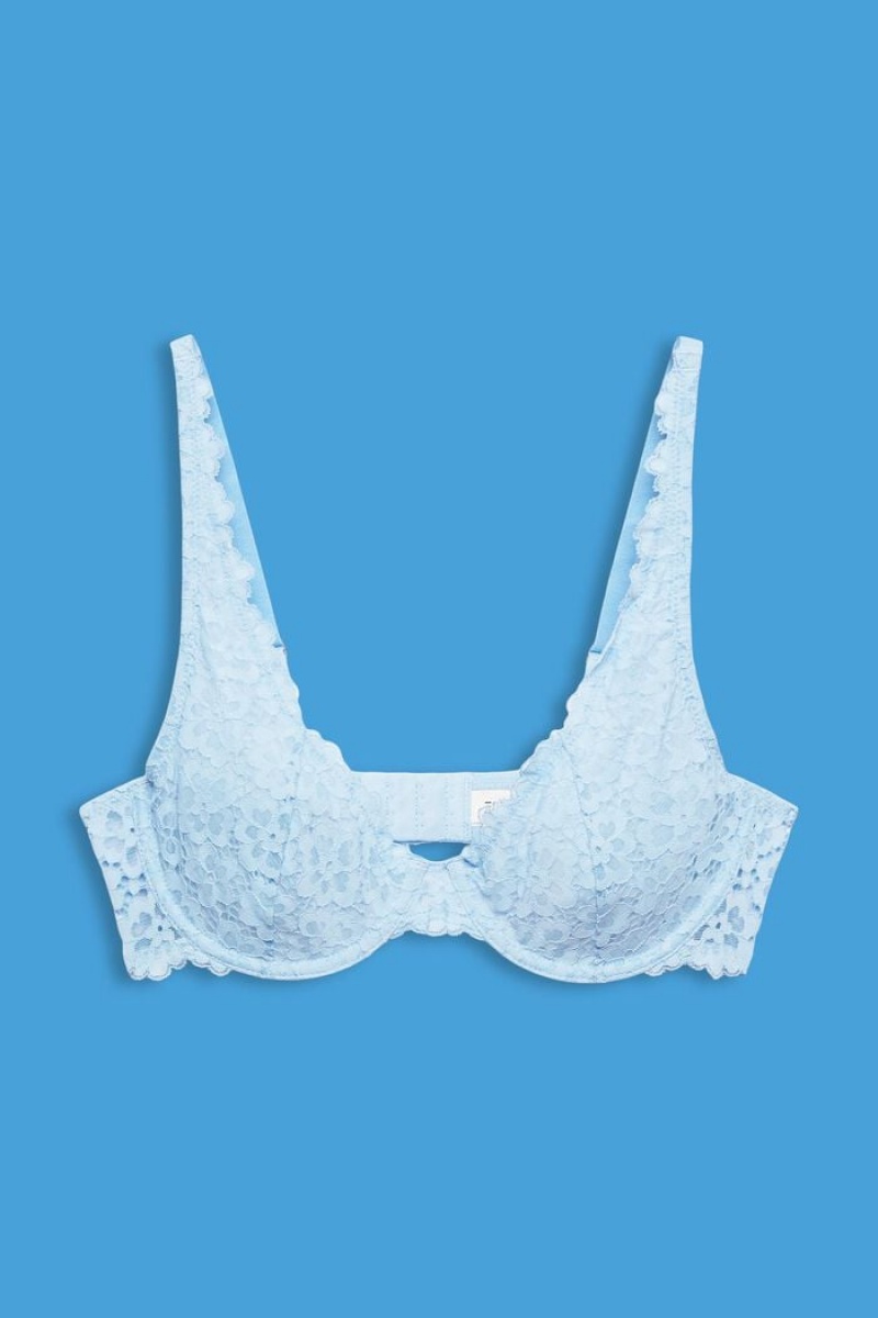 Dámské Noční Prádlo Esprit Floral Krajkové Bra Blankyt | XCY750328