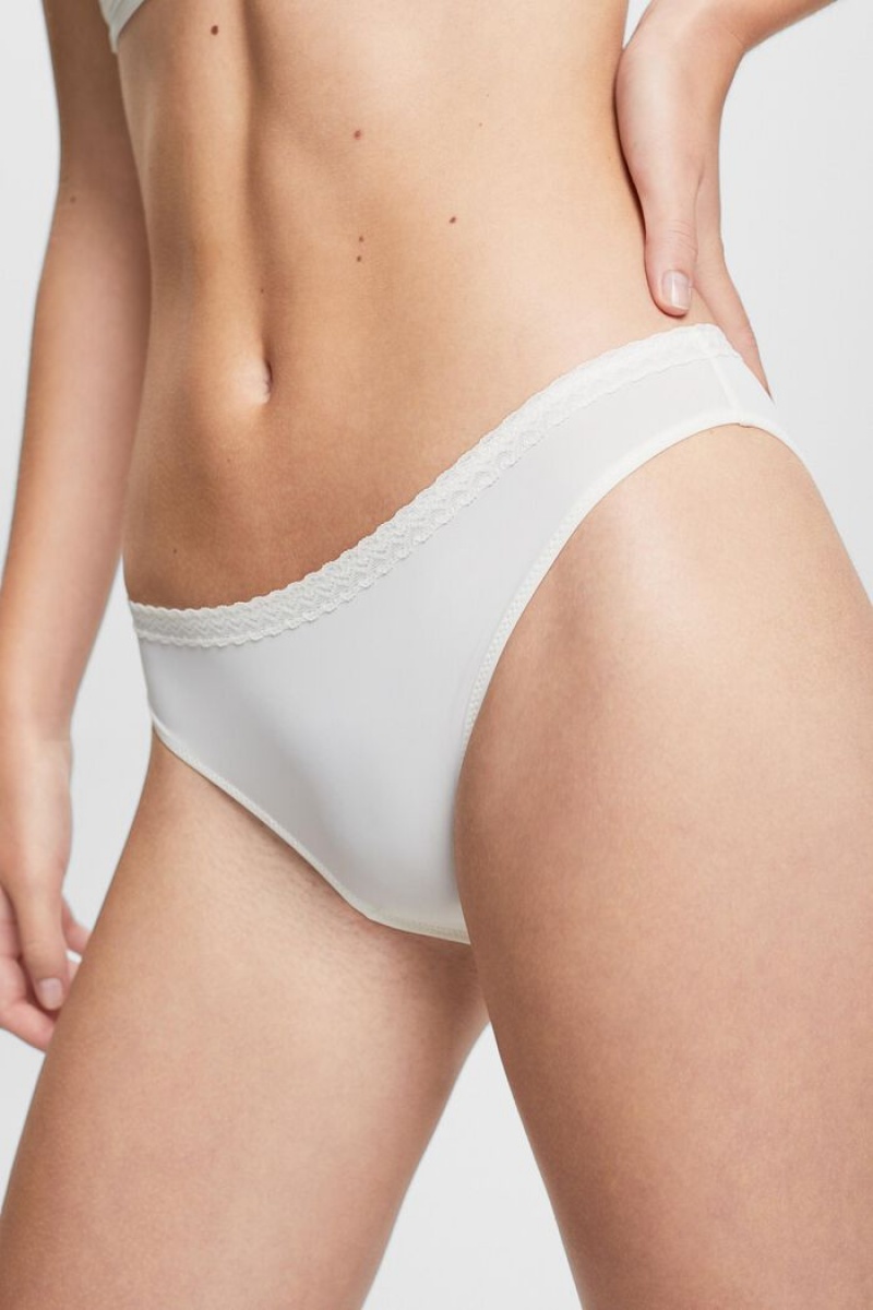Dámské Noční Prádlo Esprit Hipster Krajkové Band Microfiber Bílé | ZSY128576