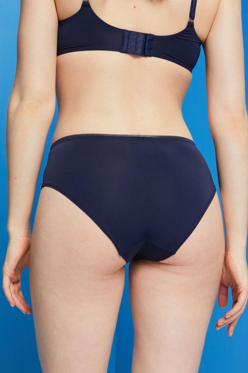 Dámské Noční Prádlo Esprit Microfiber Hipster Tmavě Blankyt | UFV937605