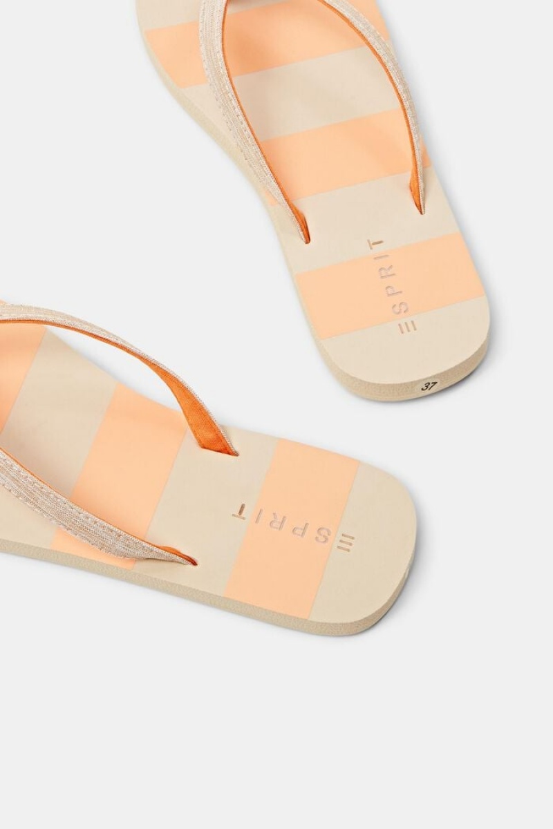 Dámské Pantofle Esprit Slip Slops With Textilní Straps Oranžové | RUH706423