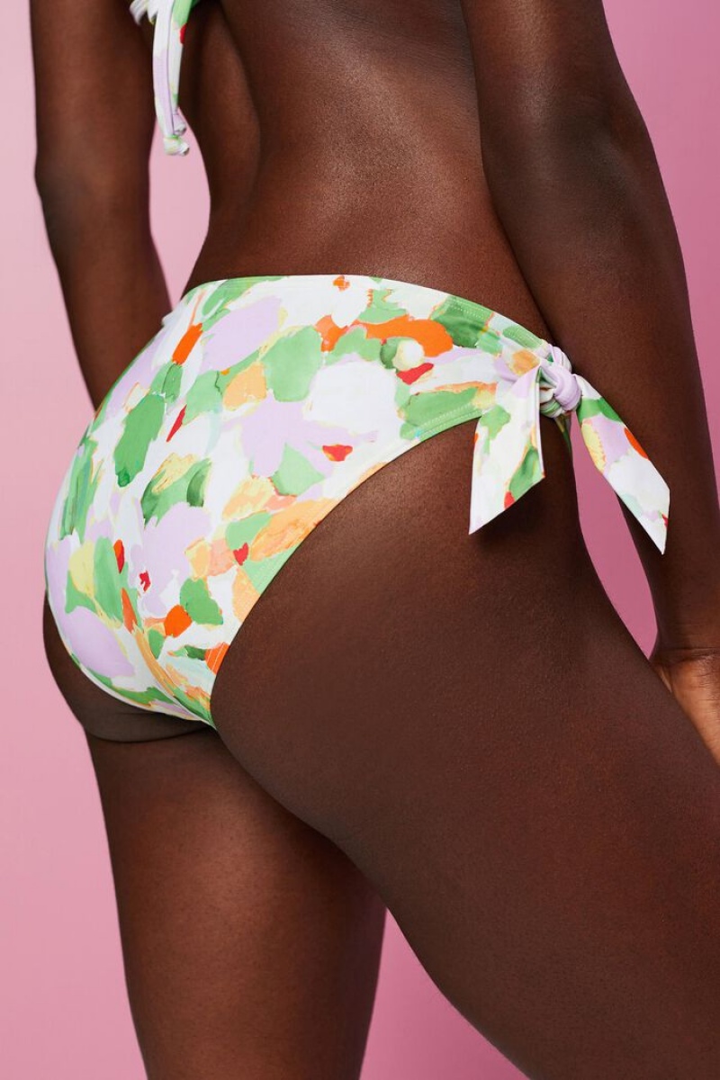 Dámské Plavky Esprit Bikiny With Tie-up Bows Zelene | DZQ364015