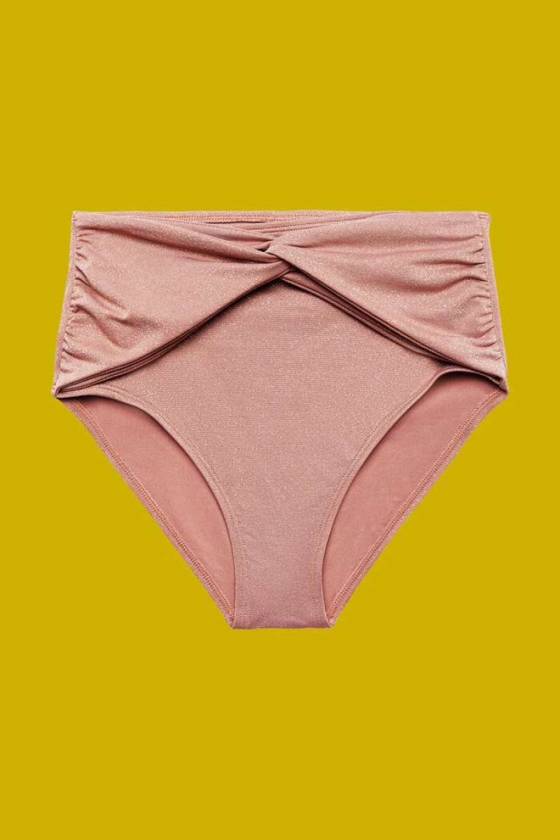 Dámské Plavky Esprit Recycled: Sparkly High-waisted Šedé | URX082451