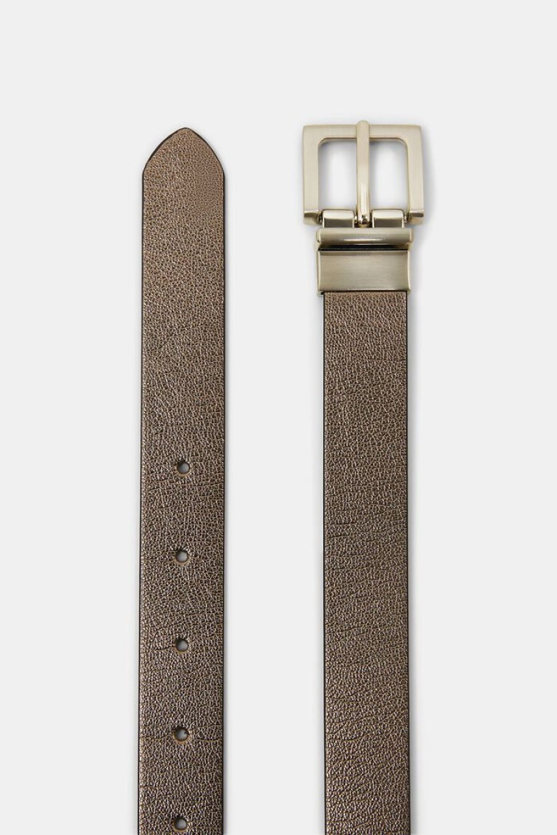 Dámské Pásky Esprit Reversible Faux Læder Šedé | QLX724950