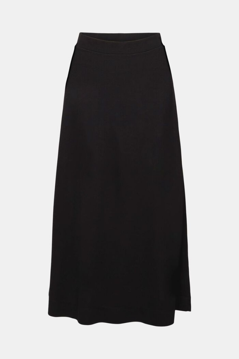 Dámské Sukně Esprit Asymmetric Midi Černé | SMJ978035