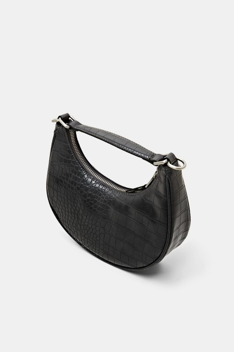 Dámské Tašky Esprit Faux Leatheruette Tmavě Šedé | VGT037428