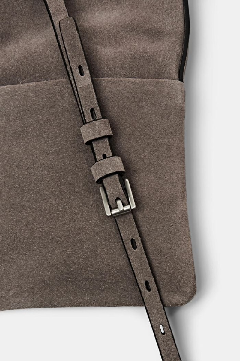 Dámské Tašky Esprit Semišové Phone Sleeve Šedé Hnědé | VSC234950