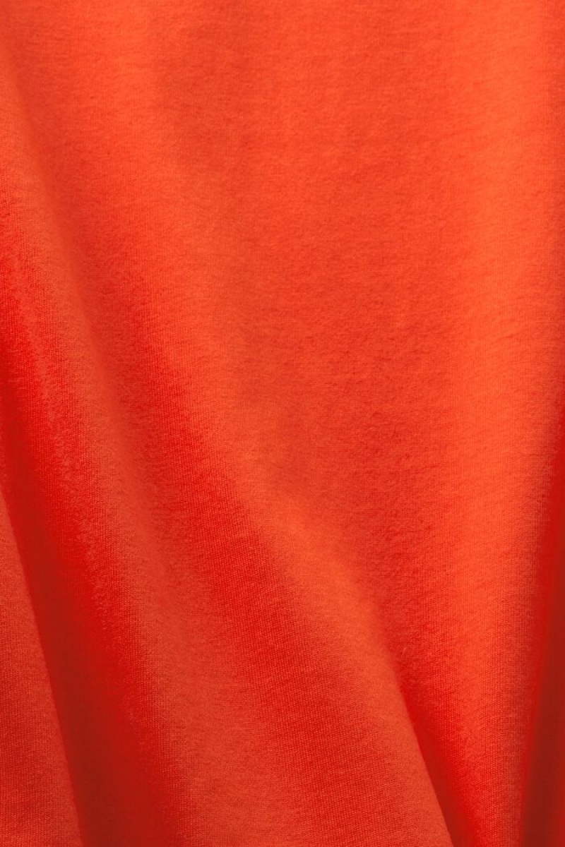 Dámské Topy Esprit Bavlněné Longsleeve Světle Oranžové | RUE042953