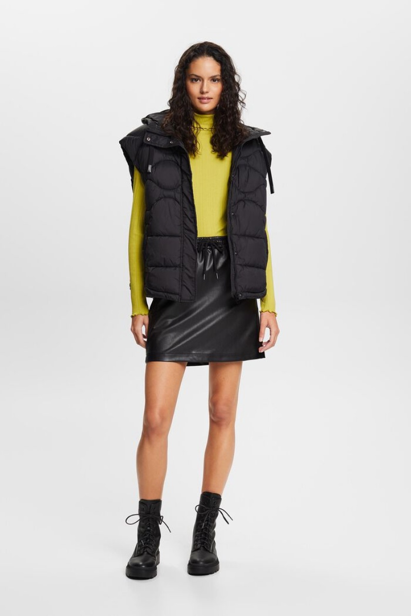 Dámské Topy Esprit Irregular Rib Turtleneck Longsleeve Zelene | BAT315698