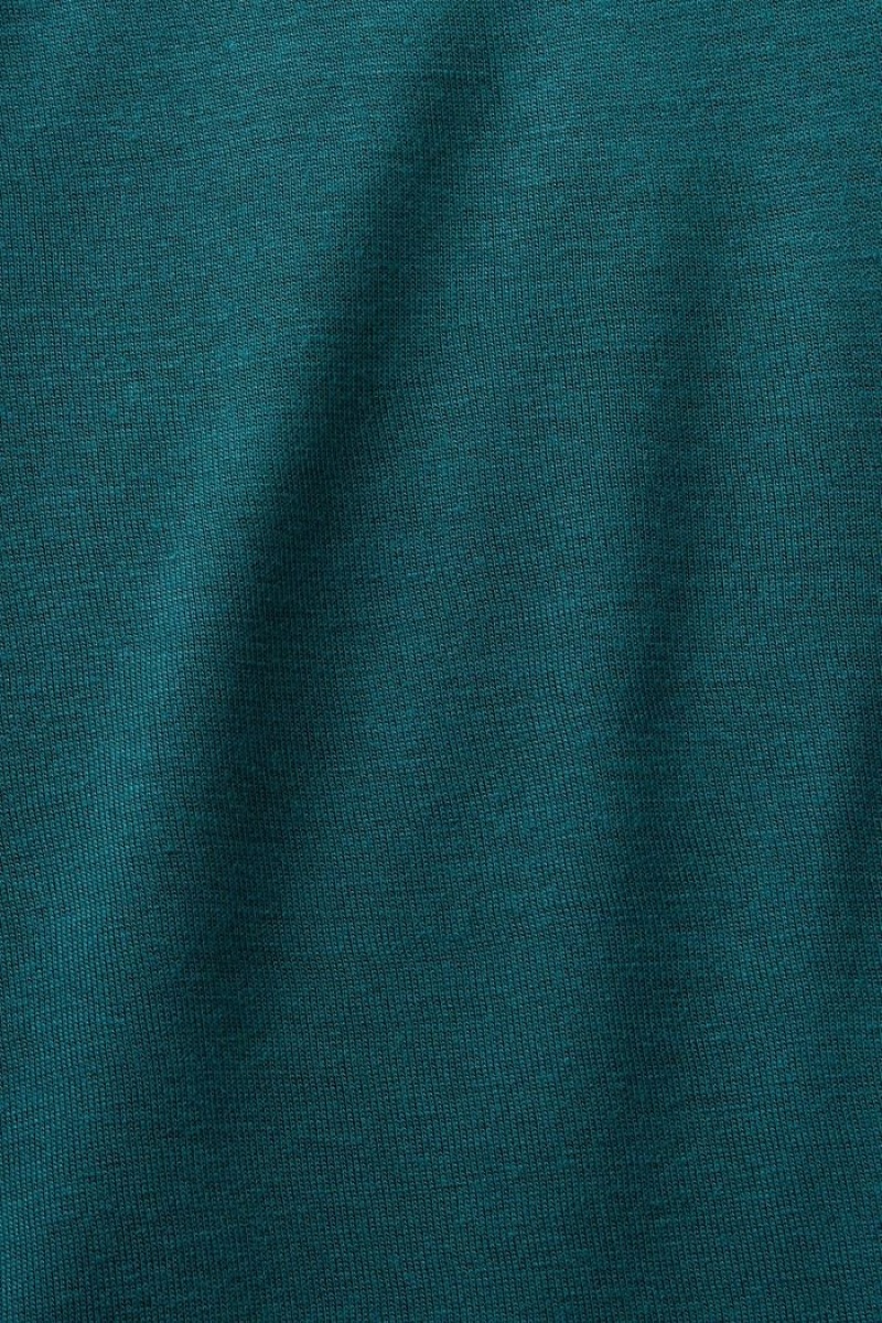 Dámské Topy Esprit Jersey Waterfall Longsleeve Tyrkysové Zelene | COW149835