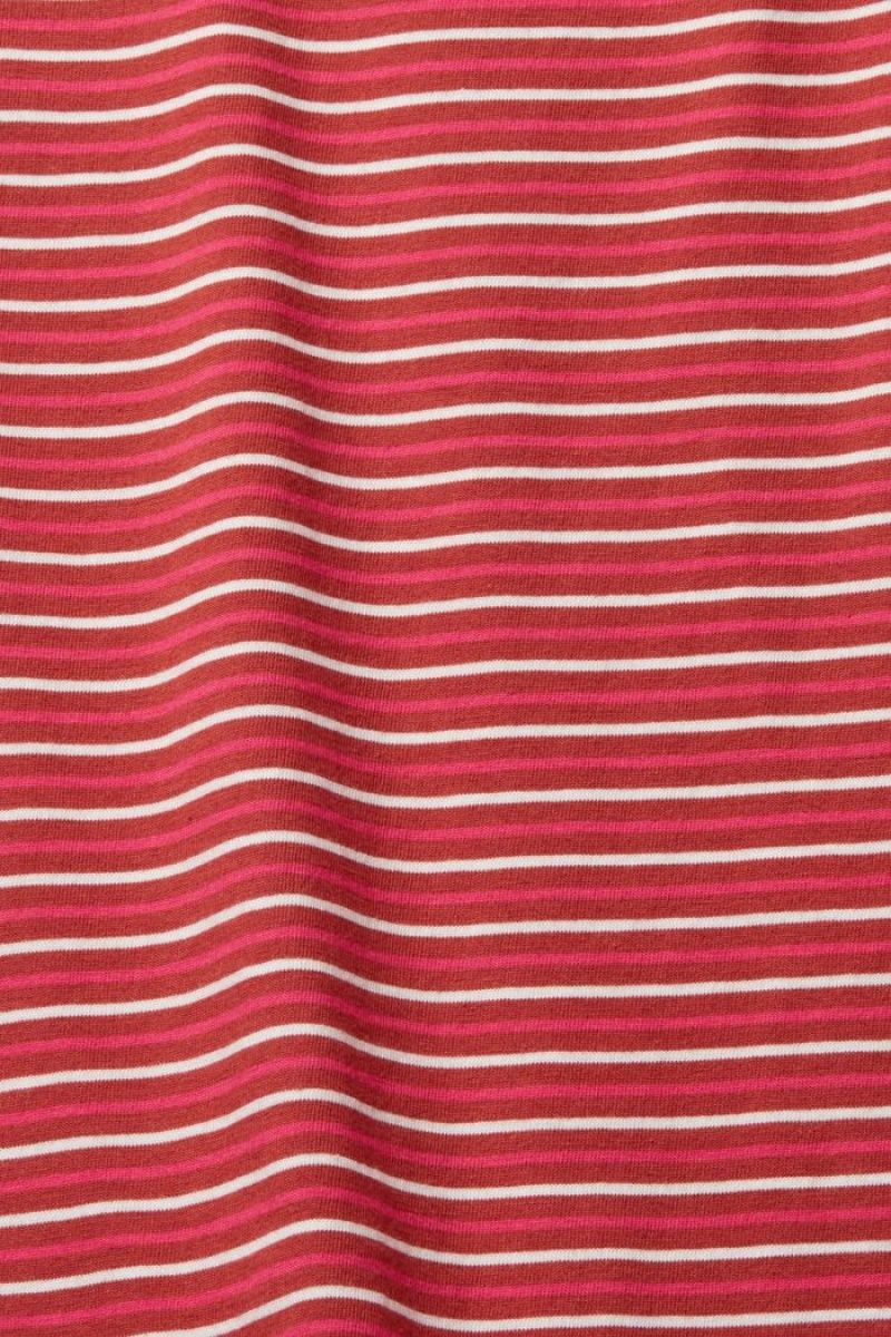 Dámské Topy Esprit Long Sleeve With A Pruhovaný Pattern Růžové | LVR261958