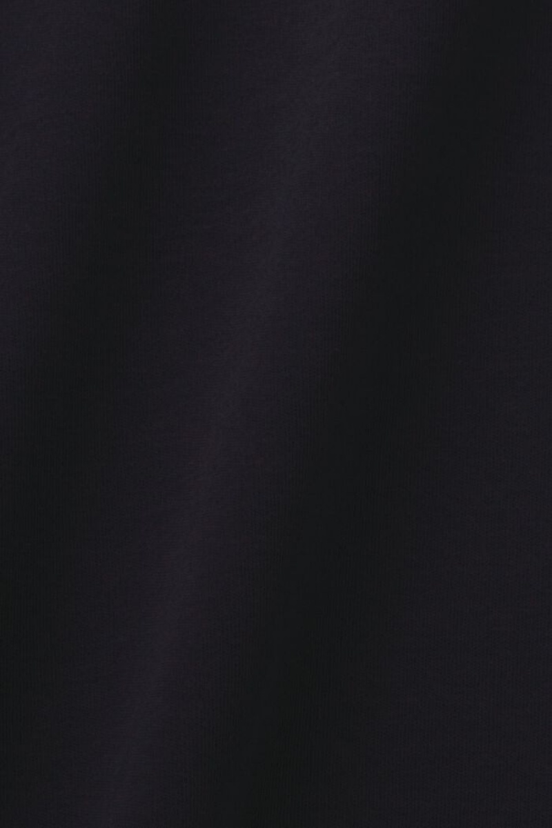 Dámské Tričko Esprit Crewneck,100% Bavlněné Černé | KGH846107