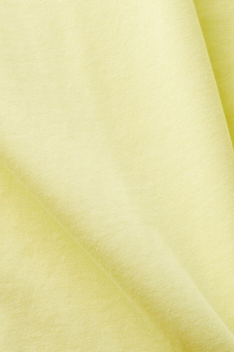Dámské Tričko Esprit Organic Bavlněné Printed Žluté | OHG476905